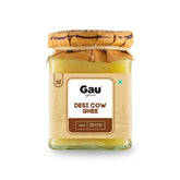 Organic Cow Ghee By Gau Organics | Natural Hand Made Curd Churned Desi Cow Ghee Good For Brain Health | (250ml) 8.4 Ounce | Tin Pack